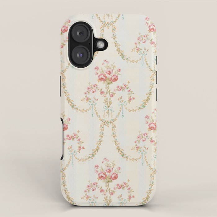 My Paris Apartment Rococo Vintage Wallpaper  Iphone Case