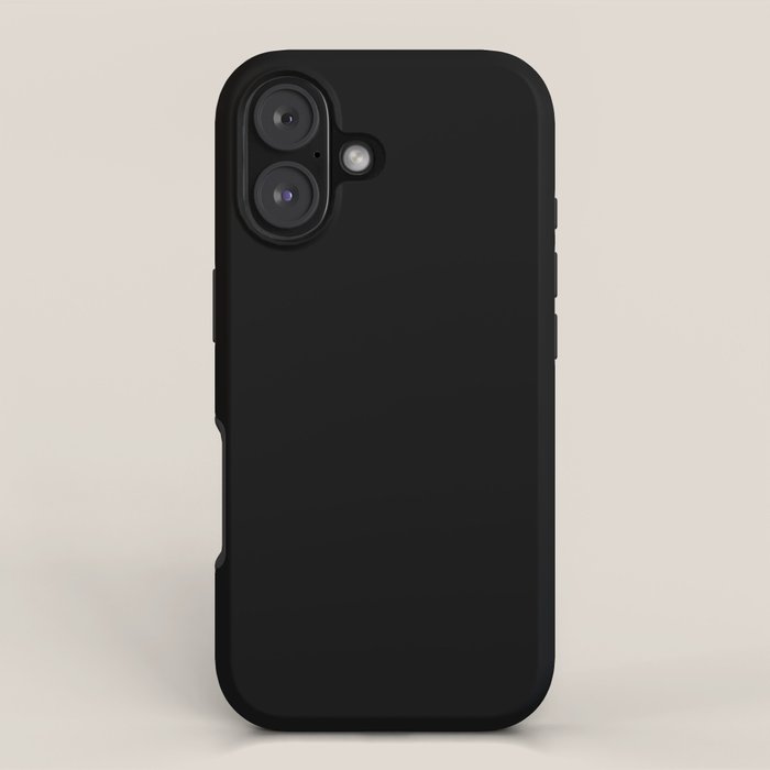 Black Minimalist Solid Color Block Spring Summer Iphone Case