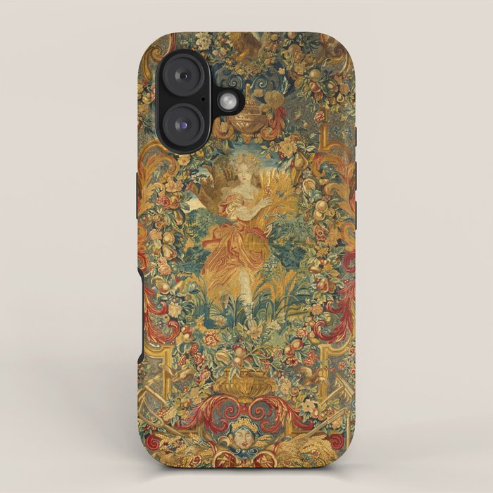 Vintage Embroidery Tapestry- Seasons Of Elements Summer Iphone Case