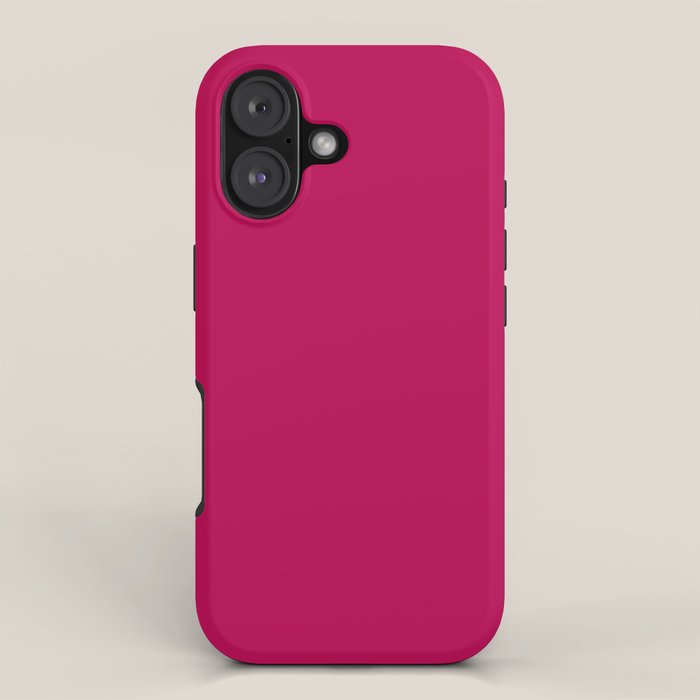 Now Berry Gloss Solid Color Plain Red Shade  And Mindfulness Minimalist Word Art  Iphone Case