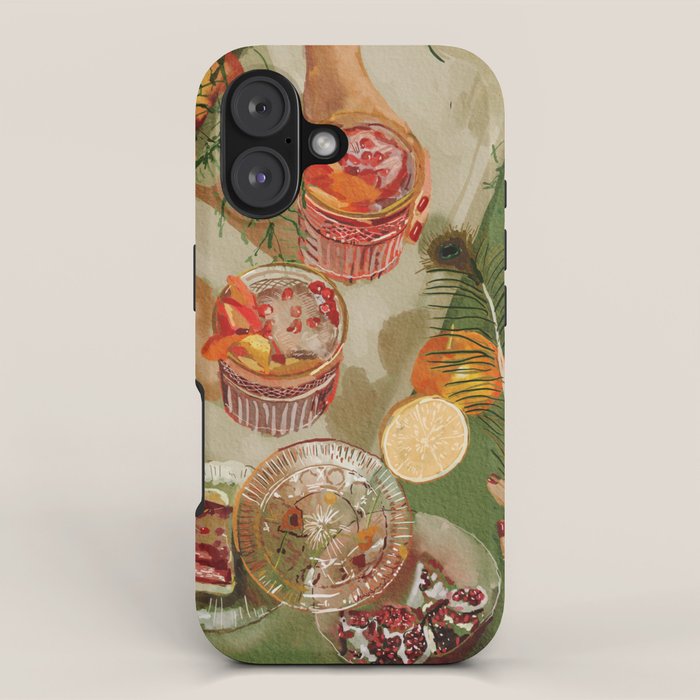 The Magic Of Pomegranate Cocktails Iphone Case
