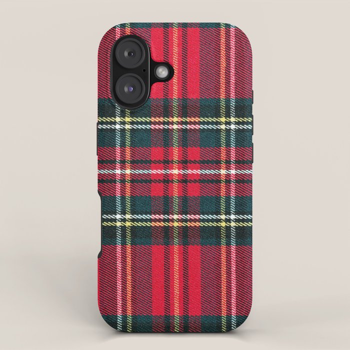 Black Red Tartan Plaid Scottish Pattern Iphone Case
