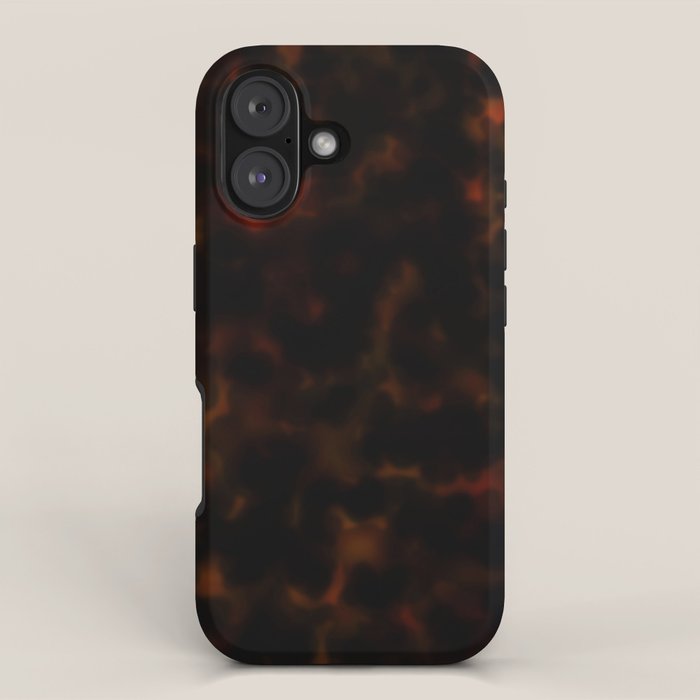 Dark Tortoiseshell Turtle Pattern Iphone Case