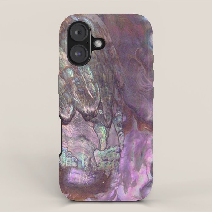 Shimmery Lavender Abalone Mother Of Pearl Iphone Case
