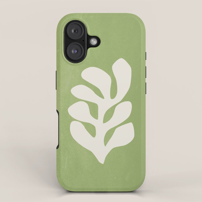 Forest Green Leaf: Matisse Paper Cutouts V Iphone Case
