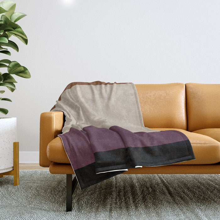 Contemporary Color Block Vi Throw Blanket
