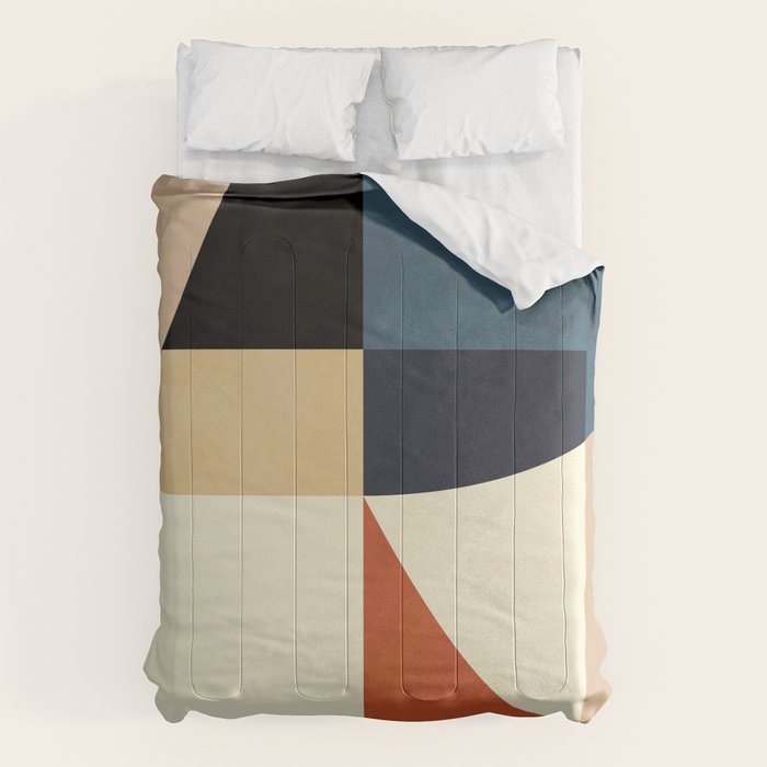Mid Century Abstract Shapes Fall Winter 14 Comforter