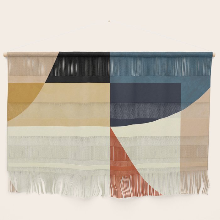 Mid Century Abstract Shapes Fall Winter 14 Wall Hanging