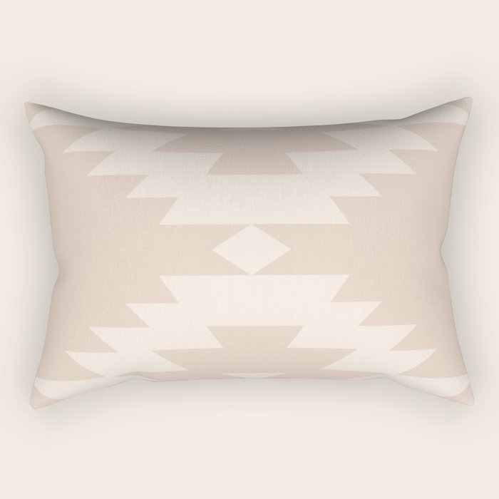 Southwestern Minimalism - Neutral Pink Rectangular Pillow