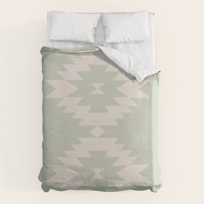 Southwestern Minimalism - Neutral Sage Green Duvet Cover