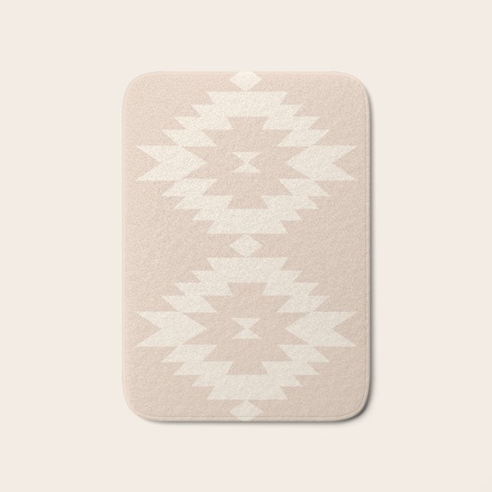 Southwestern Minimalism - Neutral Pink Bath Mat