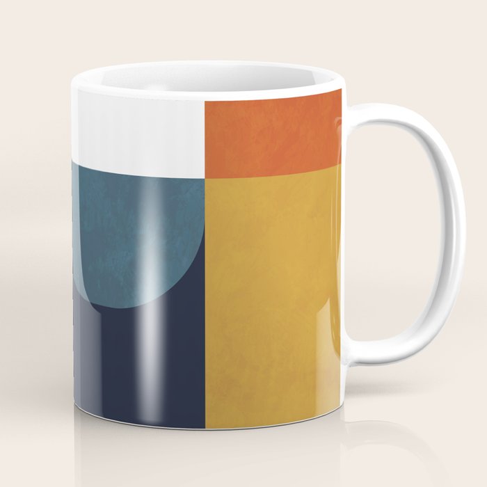 Mid Century Abstract Shapes Fall Winter 4 Coffee Mug