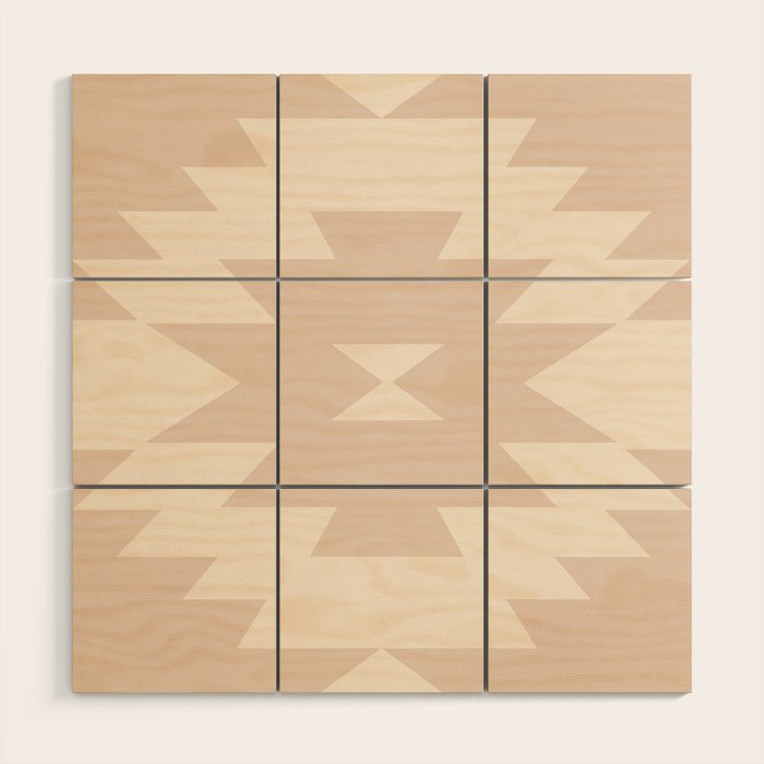 Southwestern Minimalism - Neutral Pink Wood Wall Art