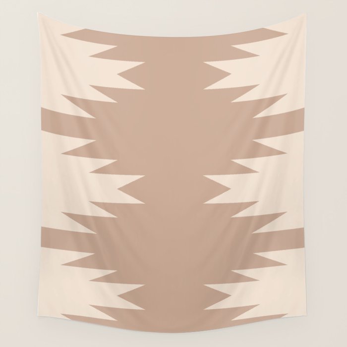 Geometric Southwestern Minimalism - Neutral Natural Beige Wall Tapestry
