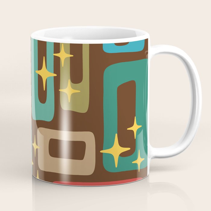 Retro Mid Century Modern Abstract Pattern 222 Coffee Mug