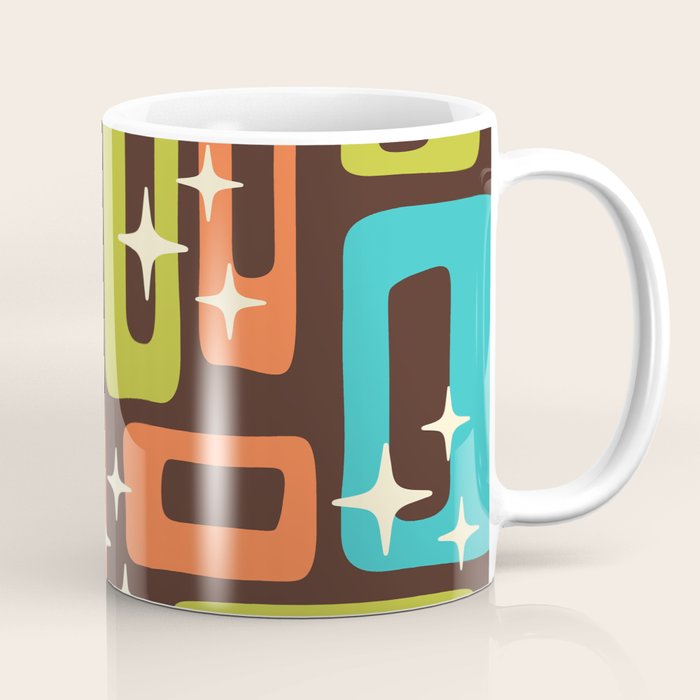 Retro Mid Century Modern Abstract Pattern 632 Coffee Mug