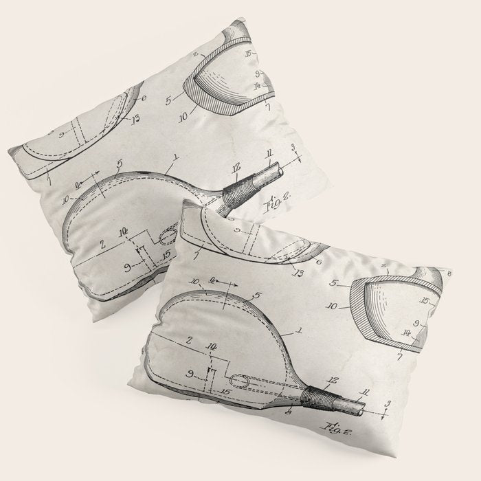 Golf Driver Patent - Golf Art - Antique Pillow Sham