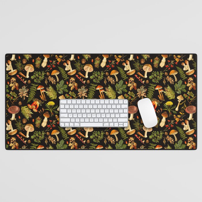 Vintage & Shabby Chic - Autumn Harvest Black Desk Mat