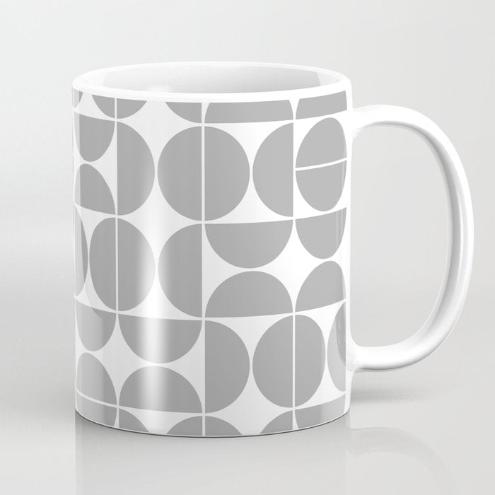 Mid Century Modern Geometric 04 Grey Coffee Mug
