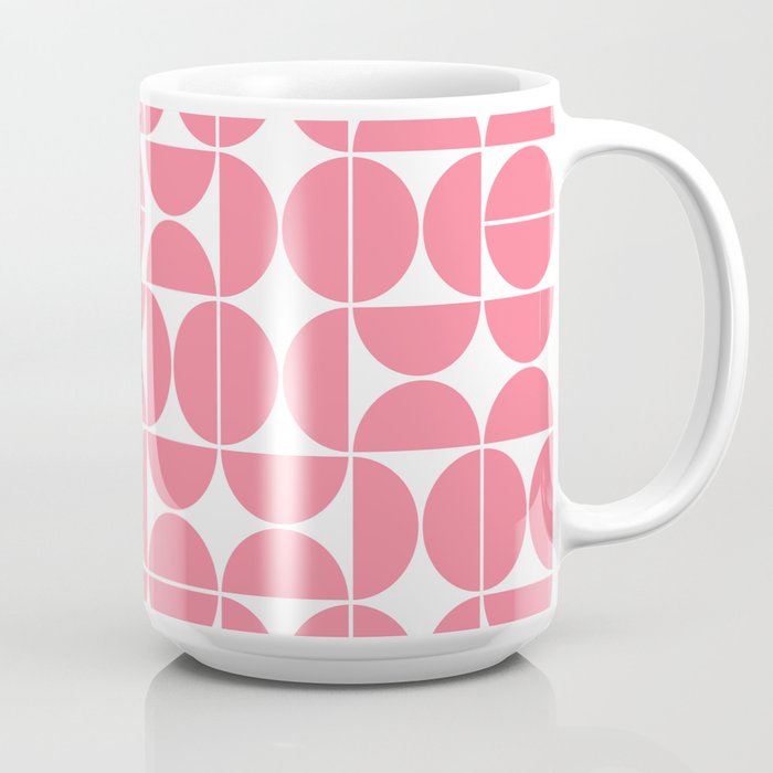 Mid Century Modern Geometric 04 Pink Coffee Mug