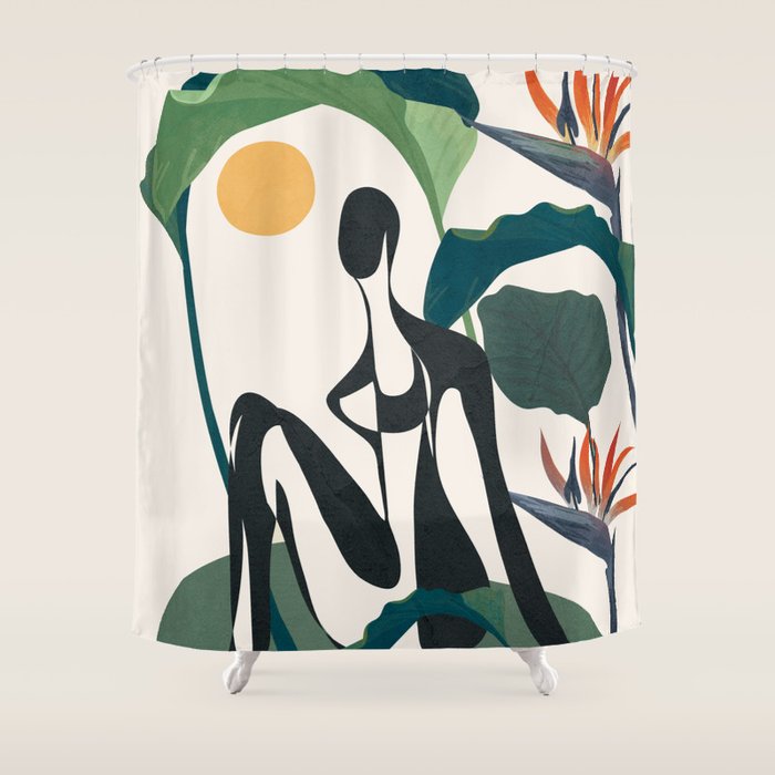 Abstract Female Figure 21 Shower Curtain