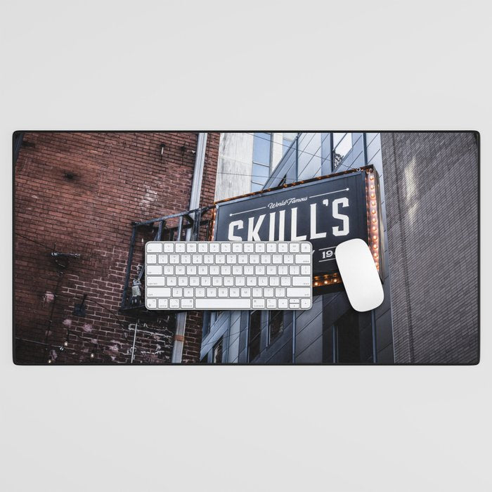 Skull'S Rainbow Room Nashville Tennessee Desk Mat