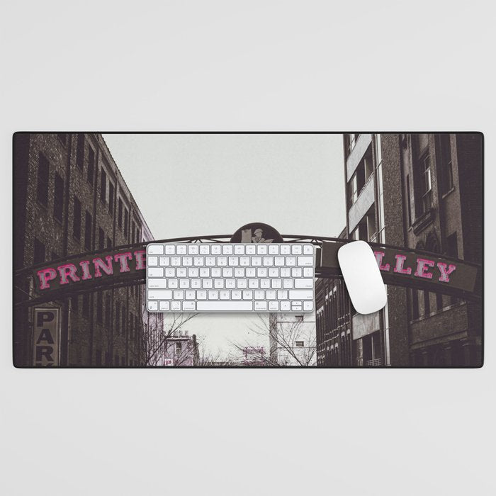 Printers Alley Nashville Tennessee Desk Mat