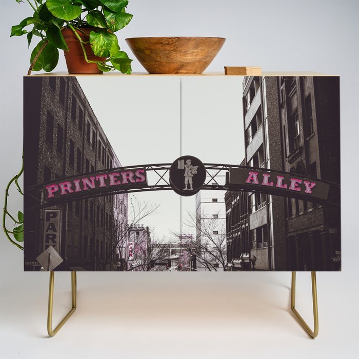 Printers Alley Nashville Tennessee Credenza