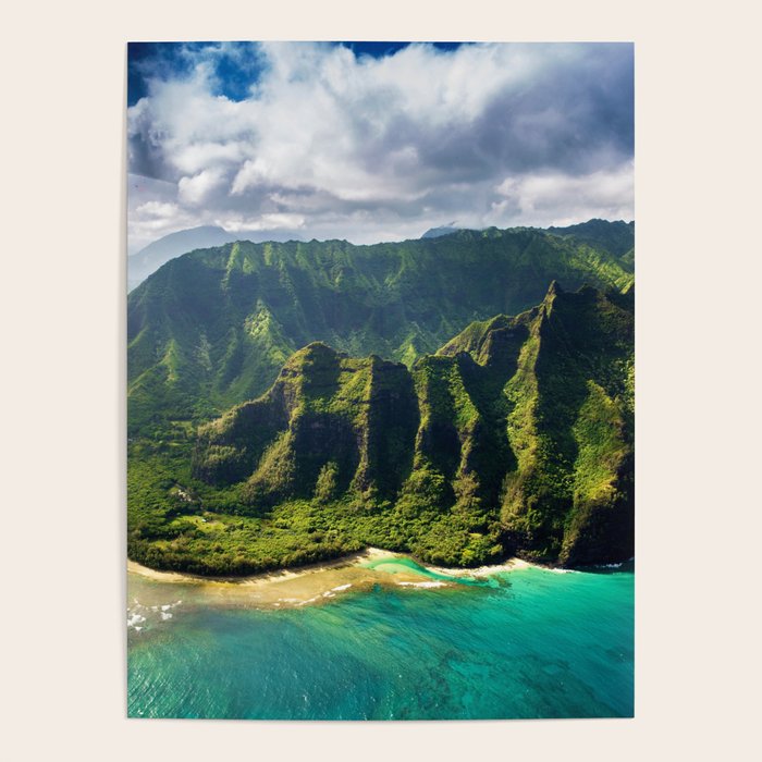Island Of Kauai, Hawaiian Islands Poster