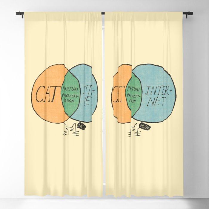 Perpetual Procrastination Window Curtain