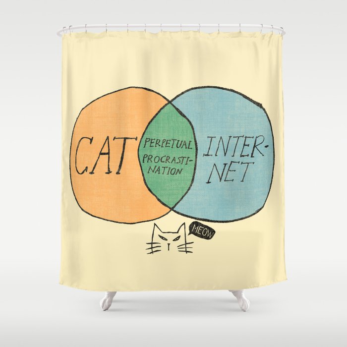 Perpetual Procrastination Shower Curtain