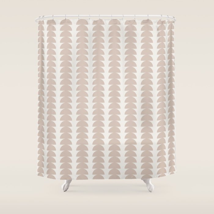 Maude Pattern - Earthy Neutral Shower Curtain