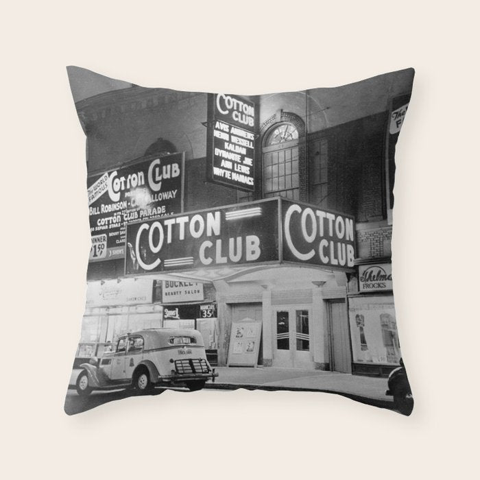 African American Harlem Renaissance Cotton Club Jazz Age Photograph Throw Pillow