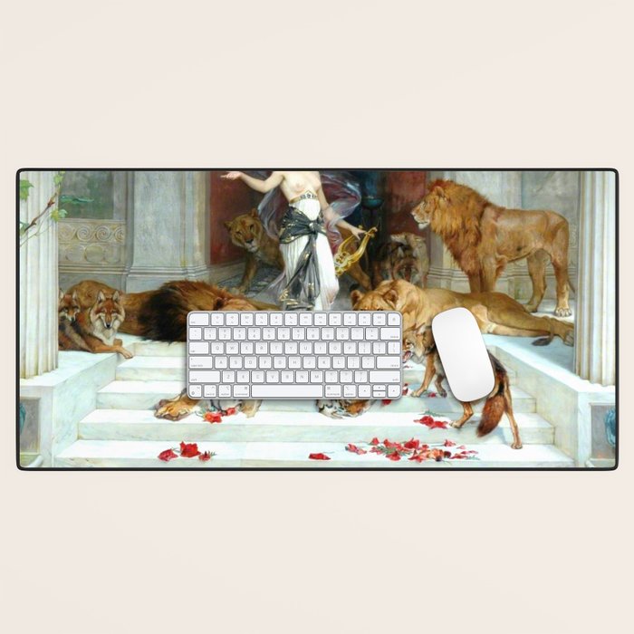 Wright Barker Circe Nyph Goddess Of Magic Witch Enchantress Turn Men Into Animals Desk Mat