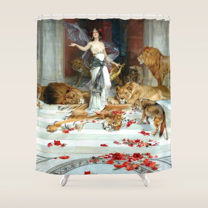 Wright Barker Circe Nyph Goddess Of Magic Witch Enchantress Turn Men Into Animals Shower Curtain