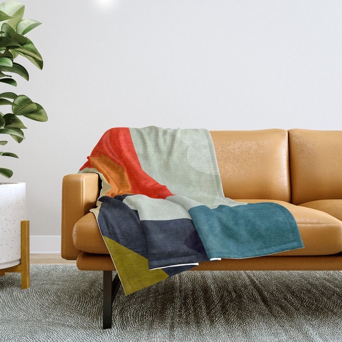 Bric A Brac Mid Century Ii Throw Blanket