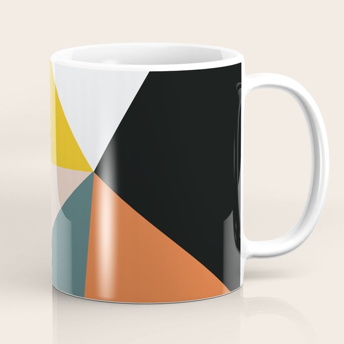 Triangles Abstract Colorful Art Coffee Mug