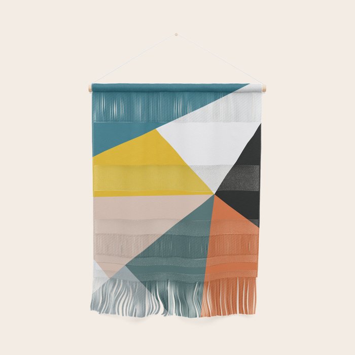 Triangles Abstract Colorful Art Wall Hanging