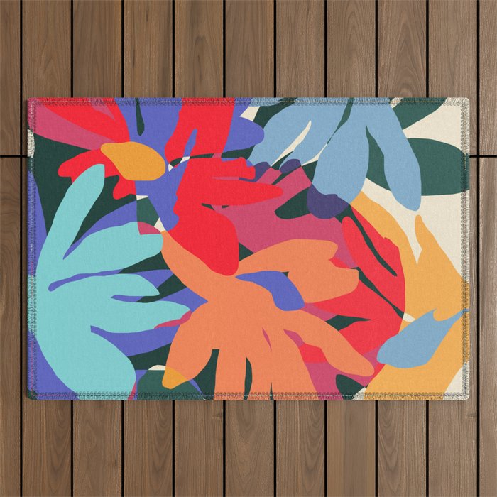 Where Flowers Blossom, So Does Hope. #Painting #Abstract Outdoor Rug