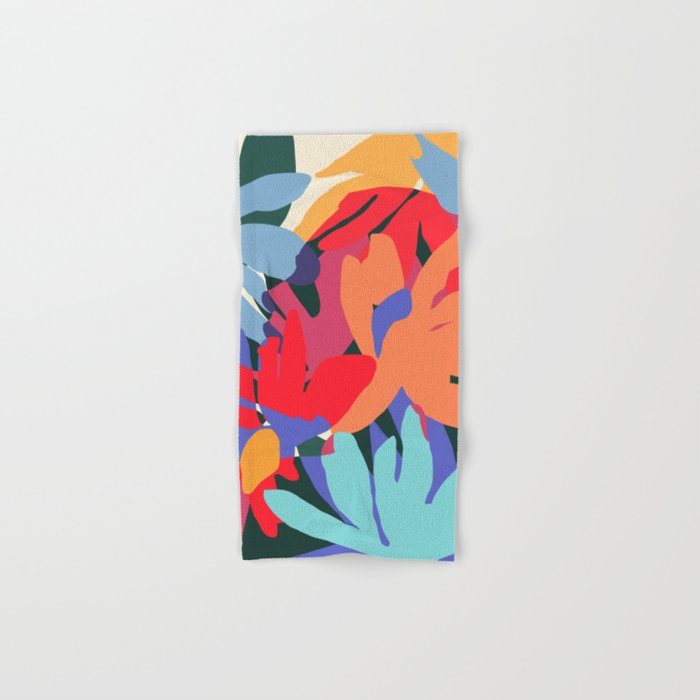 Where Flowers Blossom, So Does Hope. #Painting #Abstract Bath Towel