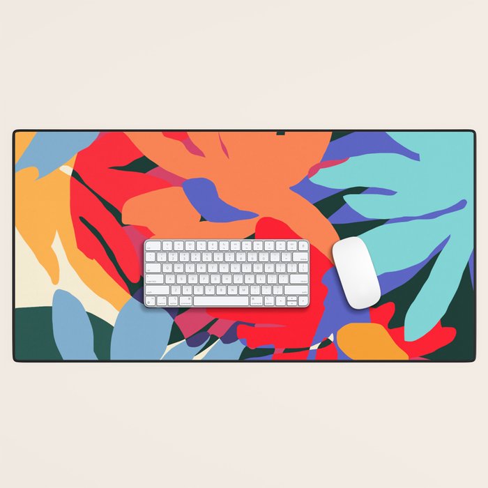 Where Flowers Blossom, So Does Hope. #Painting #Abstract Desk Mat