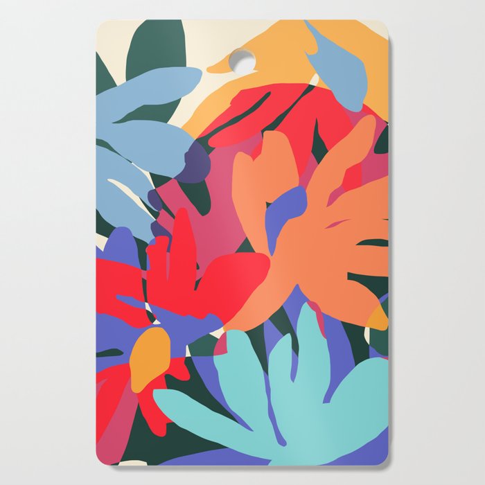 Where Flowers Blossom, So Does Hope. #Painting #Abstract Cutting Board