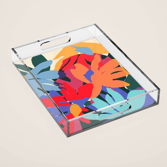 Where Flowers Blossom, So Does Hope. #Painting #Abstract Acrylic Tray