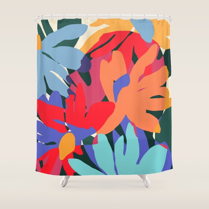 Where Flowers Blossom, So Does Hope. #Painting #Abstract Shower Curtain