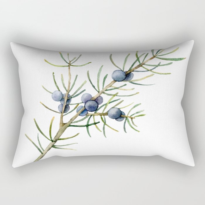 Juniper White Christmas Rectangular Pillow