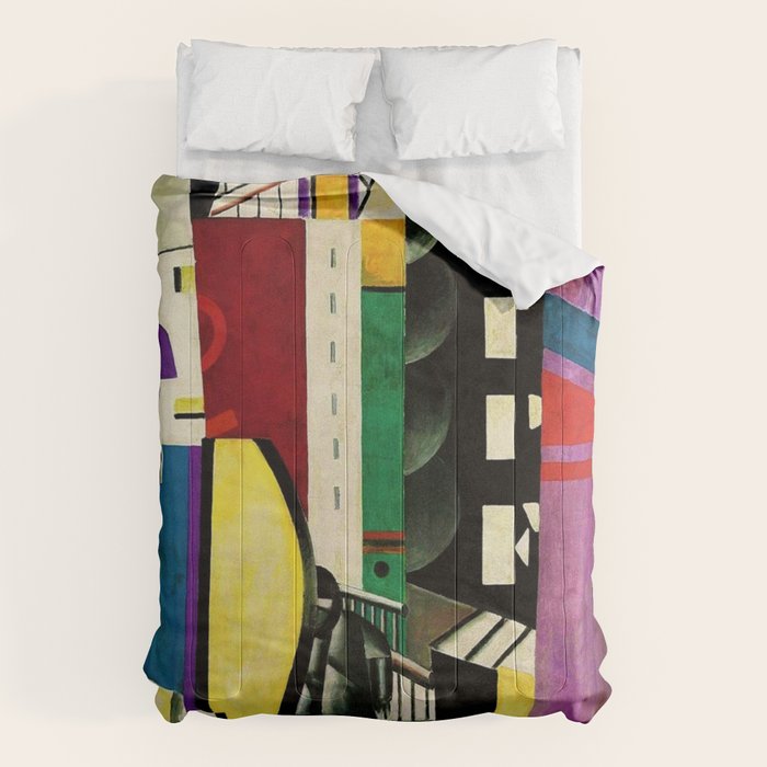 The City - La Ville By By Fernand LéGer Comforter