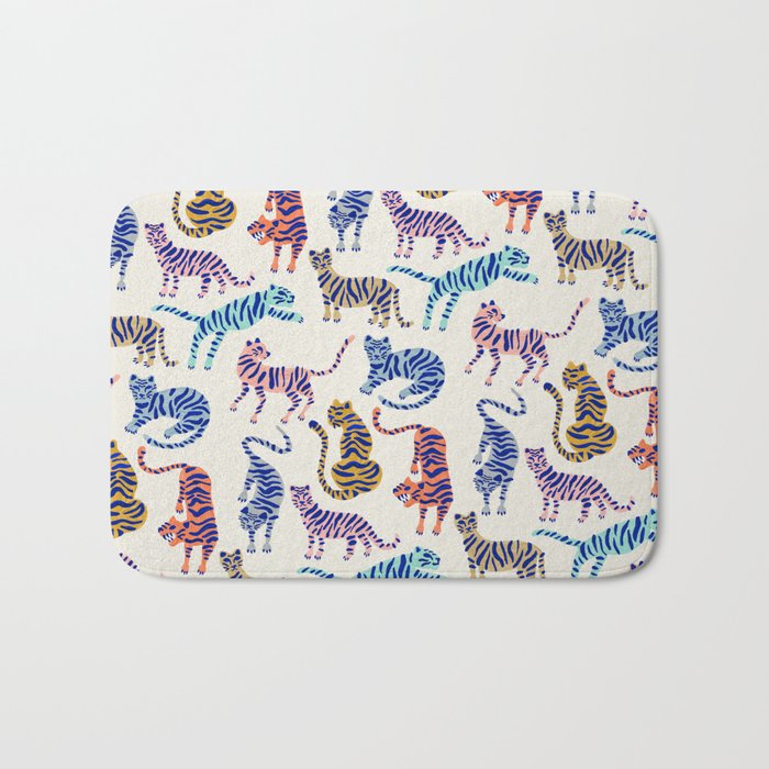 Tiger Collection - Indigo Palett Bath Mat