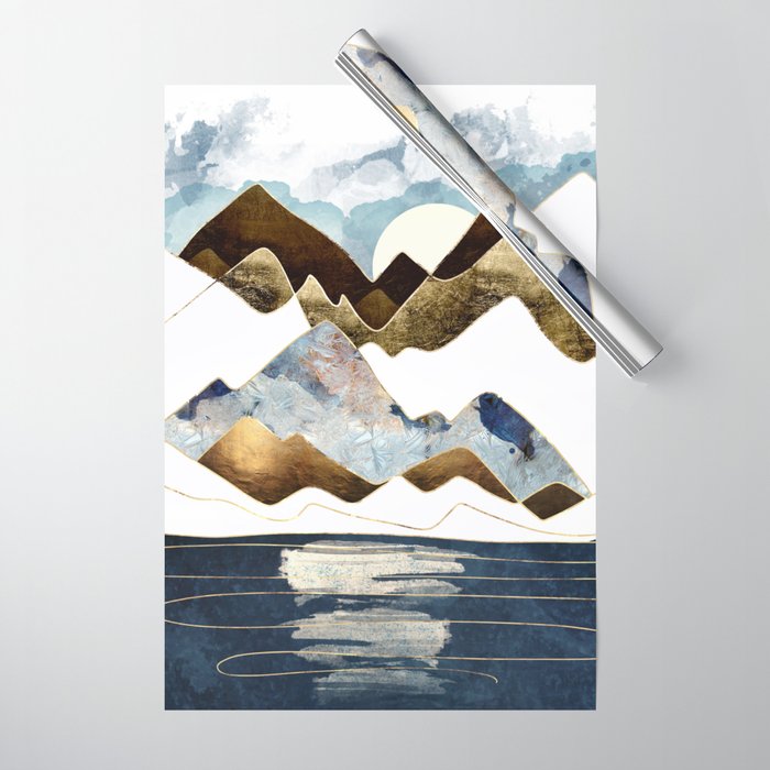 Minimal Abstract Mountains Wrapping Paper