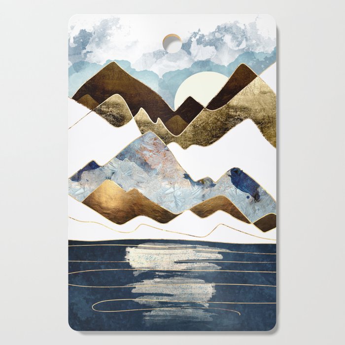 Minimal Abstract Mountains Cutting Board
