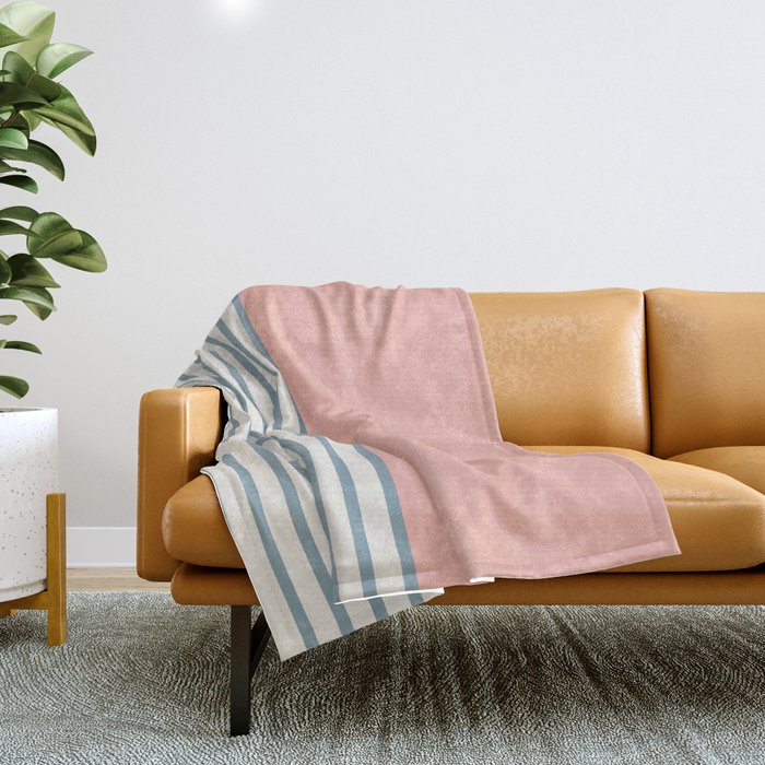 Sunrise Sunset V - Pink Blue Throw Blanket
